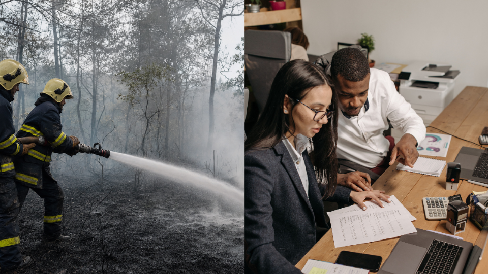 Incendies : actions sociales pour les salariés